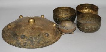 Indian Shield and 4 bowls