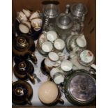 Group of assorted ceramics and glass