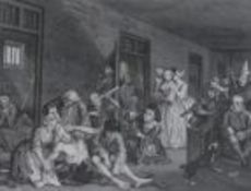 After William Hogarth engraving The Rates Progress Plate 8overall 16 x 17cm