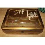 A Japanese gold lacquer box