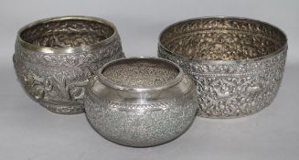 Three Indian bowls.