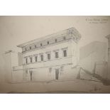 A group of Italian architectural drawings, unframed
