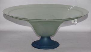 A large Art Glass pedestal bowl