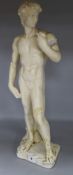 A pottery figure of David