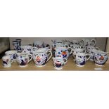 A collection of Swansea lustre pottery