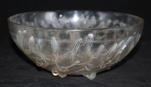 A R.Lalique mistletoe bowl