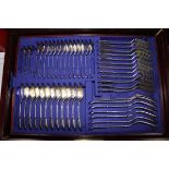 A canteen of plated fiddle pattern flatware (setting for twelve)