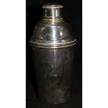 A George IV silver cocktail shaker, London 1945