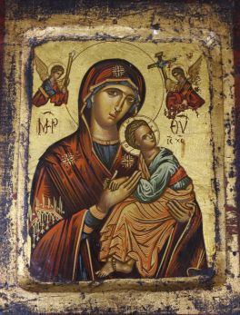A 19th century Russian icon, unframed