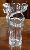 A Baccarat 'Tornado' clear glass vase