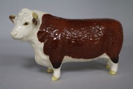 A Beswick model of a Hereford Bull
