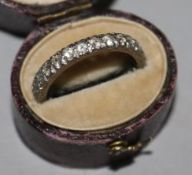 A full eternity ring, size O.