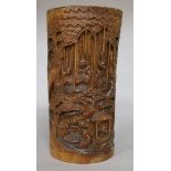 A bamboo vase