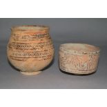 2 Indus valley pottery vessels 600-1900BC