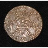 A James II Irish 'Gun Metal' shilling, Feb 1689, Fine