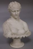 A Victorian Parian bust