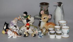 Beswick figure, Doulton Figure, Doulton vase, Beswick figures, Wade etc