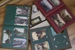 A large collection of postcards