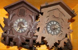 Two 20th century cuckoo clocks