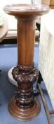 A William IV mahogany pedestal, W.93cm