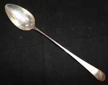 A Scottish George III silver basting spoon, initialled, Edinburgh 1796, Maker Alexander Zeigler