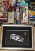 Four boxes of boxed classical cars etc