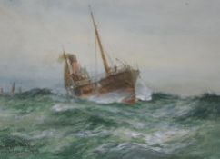 William Minshall Birchall (1884-1941), watercolour, 'On the Dogger Bank', signed and dated 1929,