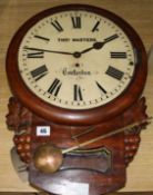 A railway clock