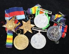 A group of father and son medals