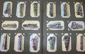 Ten albums of cigarette cards, full sets of various subjects including Player's 1934 Cricketers,