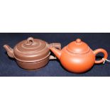 Two 20th century Yixing pottery teapots