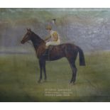 Macksey & Goard, oil on canvas, Portrait of the 1909 St Leger winner, Mr Fairies Bayardo, signed and