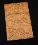 Chinese sandalwood card case