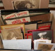 A collection of Hawtrey Family theatrical memorabilia, with two signed Ellen Terry photographs,