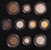 'Queen Elizabeth 1926 Birth Year Coin Set', including one full and one half sovereign, cased with