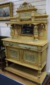 19th century Italian Renaissance revival sideboard, W.119cm