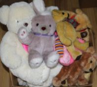 A large collection of modern Steiff and other teddy bears