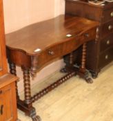 An early Victorian rosewood centre table, W.109cm
