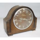 An oak case timepiece