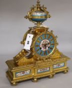 A 19th Century French ormolu mantel clock
