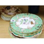 A group of decorative 19th century plates