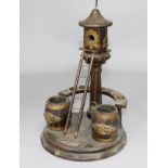 A Victorian simulated coromandelwood cheroot stand
