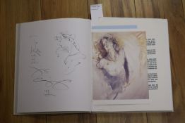 Jurgen Gorg, 'Reflexion' exhibition catalogue, with artist's inscription and sketch to inside