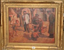 Alfred Innott Barnes, oil, 36 x 47cm