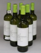 Six bottles of Bordeaux appellation d'origine protege