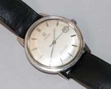 A gentleman's 1960's stainless steel Omega Automatic Seamaster wrist watch.