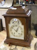 A George III style mahogany bracket clock
