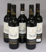 Five bottles of L'enclos Des Tulleries