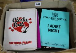 A box of signed theatre programs