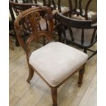 An Anglo-Indian hardwood chair